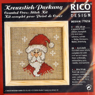 Rico Design 77616 kruisteekpakket met houten lijst